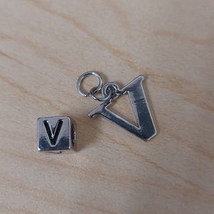 Letter V charms